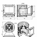 Чугунная печь для бани ЭТНА 18 (Панорама) "М" Стандарт диаметр дымохода: 120 мм